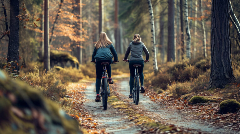 Radfahren im Wald