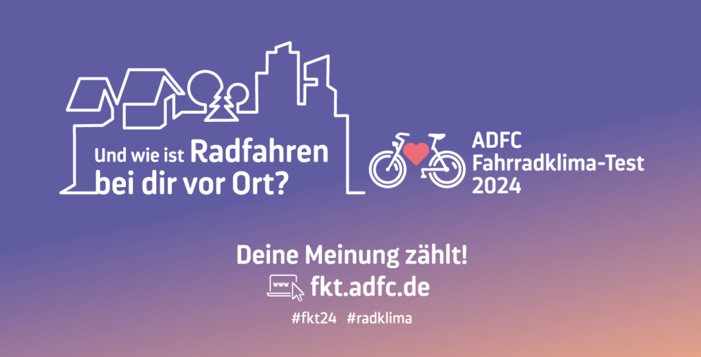 Banner zur ADFC-Umfrage 2024